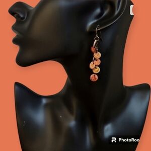 3/$30 VTG Shell Cluster Mermaidcore Dangle Hook Earrings